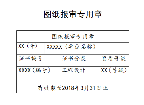 图纸报审专用章样式